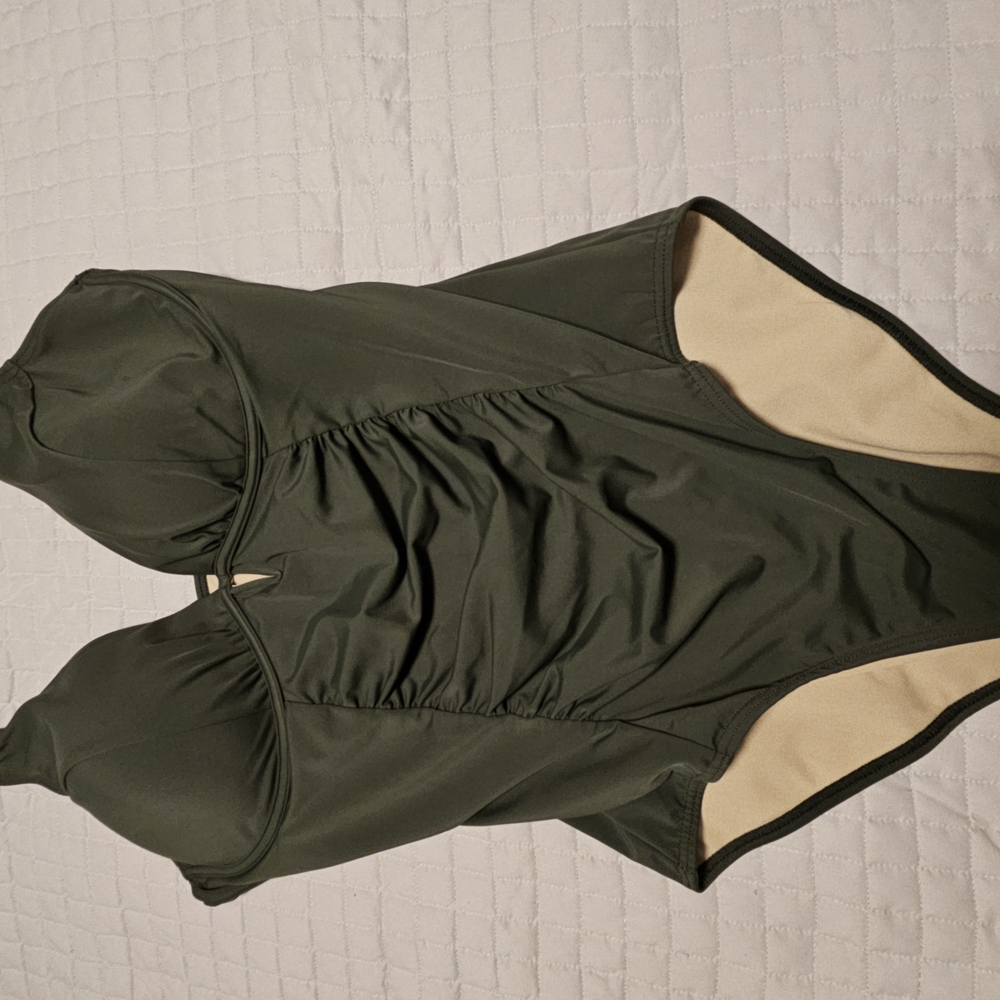 Cupshe Olive Green One Piece Swimsuit